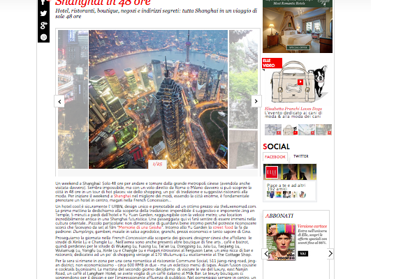 Shanghai Guide Elle Italia